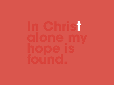 In Christ Alone