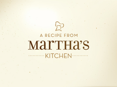 Martha's Kitchen chef cooking food kitchen logo mark type