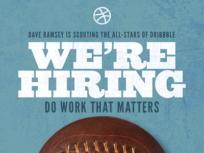We're Hiring All-Stars all stars basketball careers dave ramsey designers developers dribbble hiring hoops jobs matters mission work