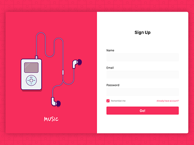 Sign-Up Page. card clean clean ui concept design sign up sign up page ui ui design ux ux design web design