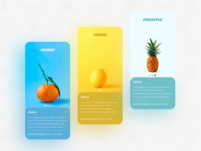 Delicious Minimal UI Screens