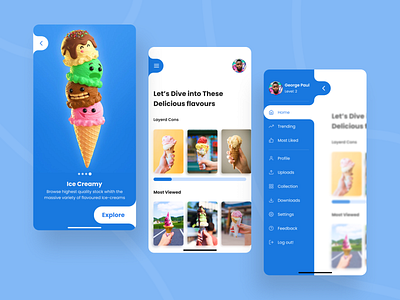 Ice-Creamy Stock App Concept clean clean design clean ui images minimal minimalism minimalist minimalistic stock ui ui design uidesign yummy