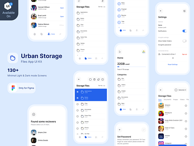 Urban Storage UI Kit app design clean clean ui minimal minimal design modern modern design ui ui design ui kit ui kit design ui8 ui8net