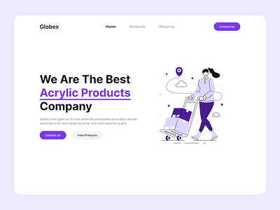 Minimal Site Landing Page clean concept design illustration minimal ui ui design uiux ux