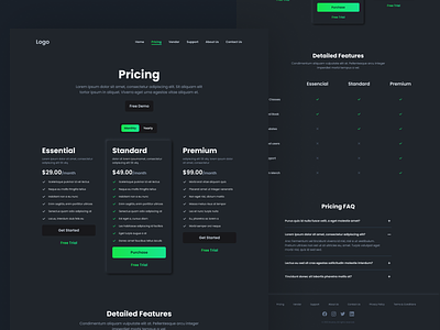 Muutos Website Project Pricing Page clean concept minimal ui ui design ux