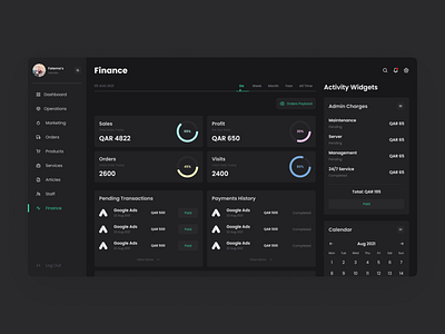 Muutos Vendor Panel Project Finance Screen clean dashboard finance minimal screen ui ui design vendor vendor panel web app webapp