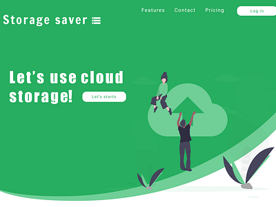 Cloud Storage Site consept cloud service cloud storage design ui ux web web design webdesign website website design