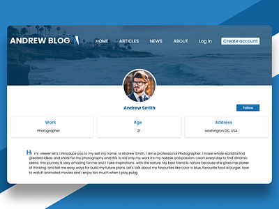 Blog Site Concept