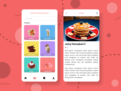 Tiny Recipe App Concept.