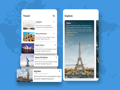 Cities Knowledge App Concept. app concept app design application cute design design travel travel app traveling travelling app ui ui design uidesign uiux uiux design uiux designer uiuxdesign uiuxdesigner ux ux design uxdesign