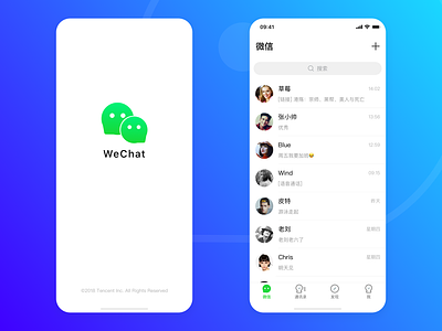 WeChat Concept Design 02 app china concept design redesign ui wechat
