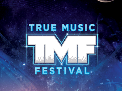True Music Festival app loading screen and logo