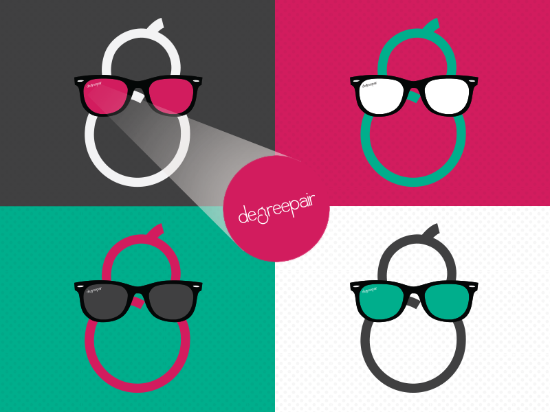 DegreePair Logo concept illustrator design logo character