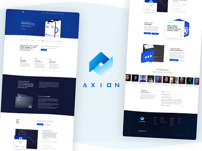 Axion Cryptocurrency Website branding crypto web design cryptocurrency cryptocurrency website ui ux web development webdesign website design