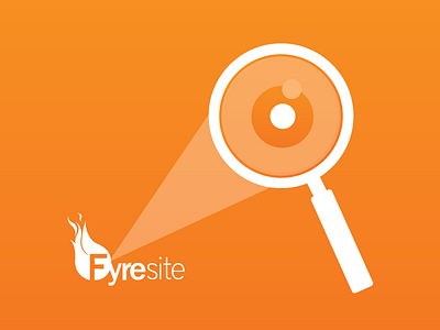 Sizzle Retinas branding fyresite magnifying glass pyromania