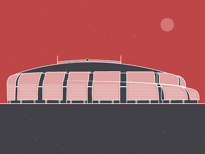 Cardinal Stadium, Phoenix Arizona cardinals landmarks line art phoenix stadium