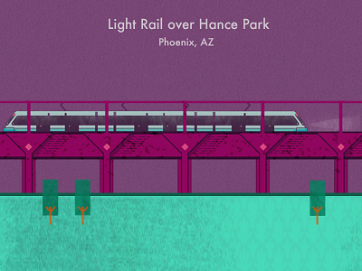 Light Rail fyresite hot light rail line art love phoenix