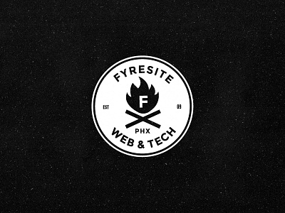 Fyresite branding emblem iteration logo