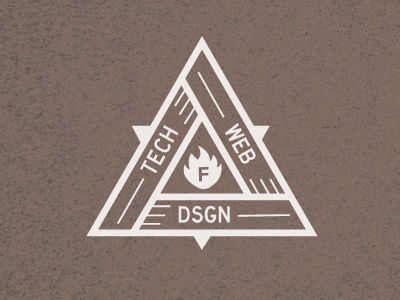Fyre Starter badge branding fyresite services triangle