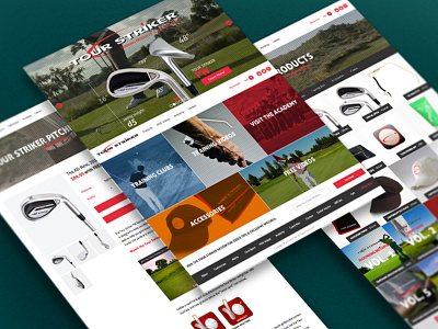 TourStriker.com e commerce golf interactive showcase video web web design