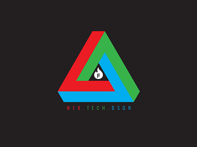 Web.Tech.Design Penrose Triangle character colors design fyresite illustrator penrose tech triangle web