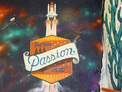 Welcome to the Tech Tunnel - part 1 fyresite mural nebula passion rockets space