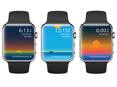 Watch theme for the new Apple Watch apple illustrator iwatch ui ux watch