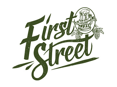 First Street Ale House ale beer lettering