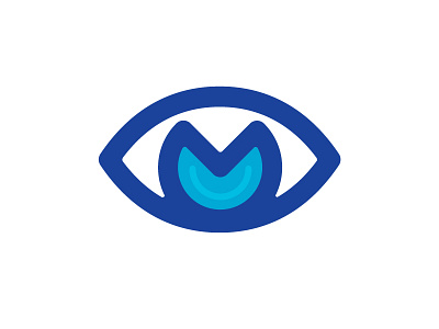 MEARVIEW | final logo ar augmented reality branding eye illustration logo m smile