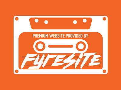 Fyresite Cassette Tape 80s cassette fyresite grunge onetake orange retro tape tech vintage