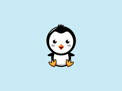 Cute Penguin Logo cute penguin little penguin penguin penguin child penguin logo