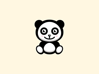 Cute Little Panda Logo little panda logo panda panda child panda doll panda logo