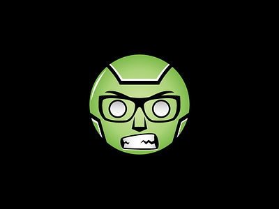 Geek Bot Logo Vector android logo angry logo bionic logo bot logo geek logo green robot logo machine logo nerd logo robot logo