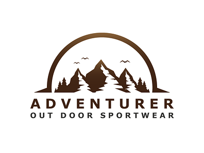 Three Mountain Logo adventure logo mountain outdoor sport sportwear three