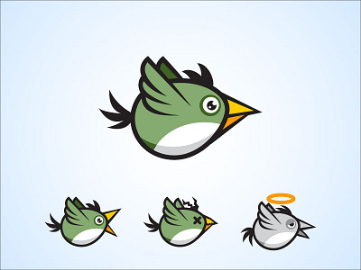 Green Bird Sprite Sheet 2d animation asset fly game green bird sprite sheet spritesheet