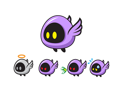Flying Enemy Game Character Sprite Sheet