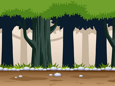 Forest Jungle Game Background Game Assets Sprite Sheet Sidescrol