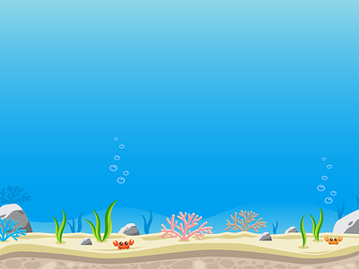 Sidescroller Game Background - Under the Ocean