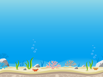 Sidescroller Game Background - Under the Ocean aquarium game asset game background gamedev indie ocean sea sidescroller sidescroller background water