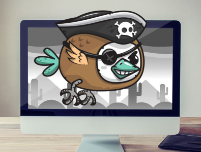 Pirate Flappy Bird Game Asset flappy bird game developer game development gamedev pirate pirate bird