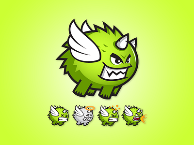 Game Character - Fur Monster Sprite Sheets animation beast creature flappy flying game asset game character gamedev indie monster sidescroller sprite sheet