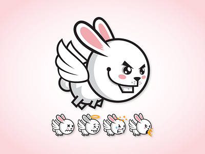 Game Character - Rabbit Sprite Sheets animation bunny flappy flying game asset game character gamedev indie rabbit sidescroller sprite sheet