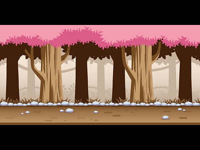 Game Background - Sakura Forest