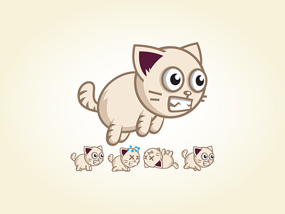 Action Game Character Sprite Sheets - Angry Cat action game android game animation cat game asset game character gamedev gui indie sidescroller sprite sheet tiger