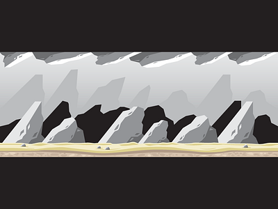 Game Background - Rock Cave for Side-Scrolling Game 2d cave game asset game background rock side scroller side scrolling