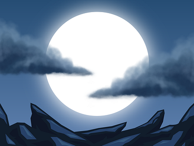 Full Moon RPG Background full moon rpg illustration