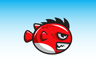 Red Angry Fish Game Character Sprite Sheets android game fish flappy flying game art game asset game character gamedev mobile games sidescroller sprite sheet