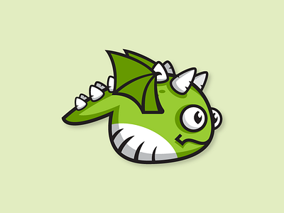 Cute Green Dragon Game Character Sprite Sheet