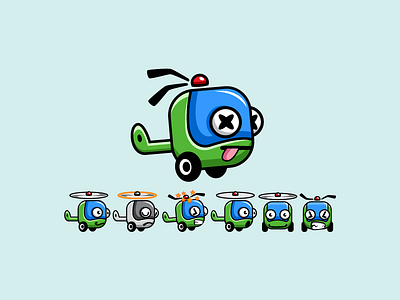 Game Character - Copter Kid Game Character Sprite Sheets