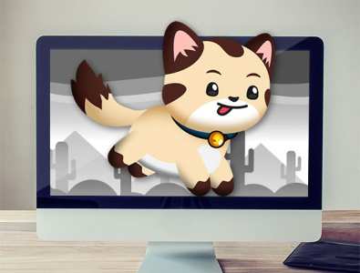 Cute and Cubby Cat Game Asset